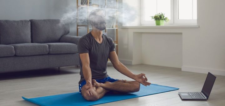 meditante stressato