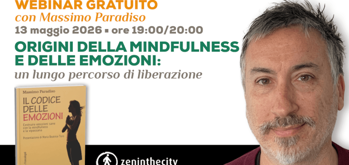 webinar sulle origini della mindfulness e delle emozioni con massimo paradiso